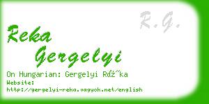 reka gergelyi business card